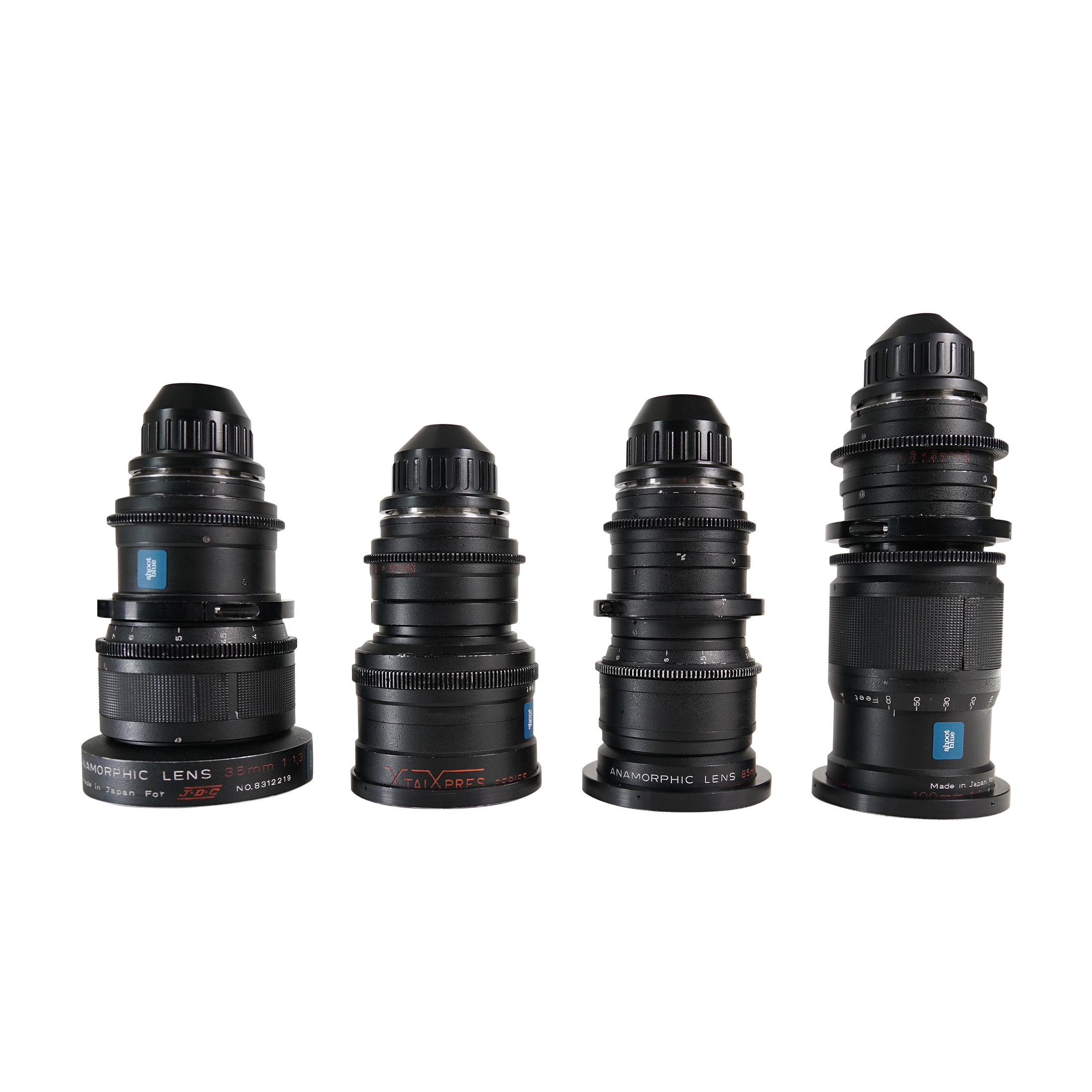 Hire Xtal Xpress Anamorphic Lens Set in London Shoot Blue