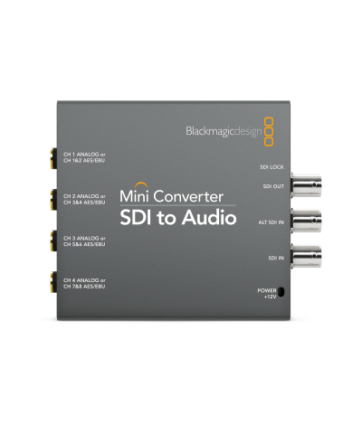 Image of a blackmagic design sdi to analog audio conversion box