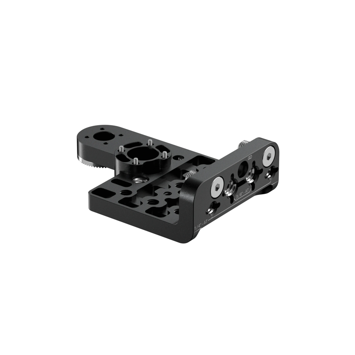 photograph of a vertical filming adapter plate for a Sony FX6 camera.