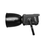 photo of a Nanlux LED film light, side on view.