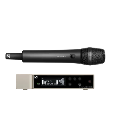 product photograph of a Sennheiser handheld radio microphone system.